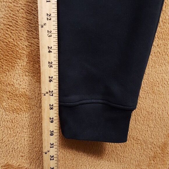 AC MILAN Sweatpants Mens Medium Black Fleece Jogger Back Pocket Logo $125 - Picture 10 of 11